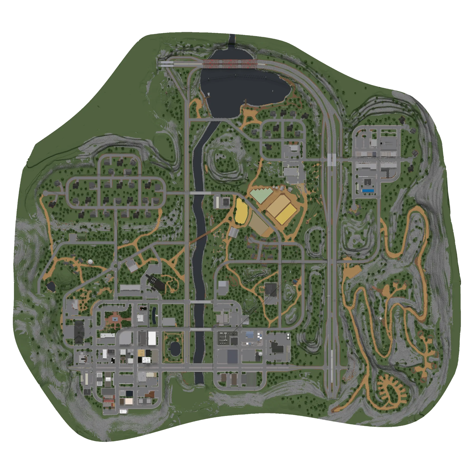 Aerial map of Liberty County